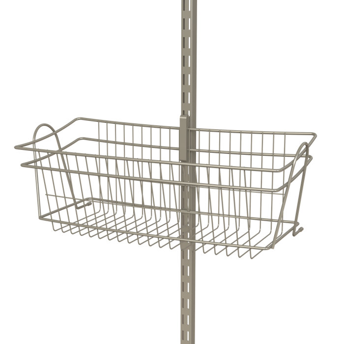 ClosetMaid ShelfTrack Wire Basket Organizer Wayfair